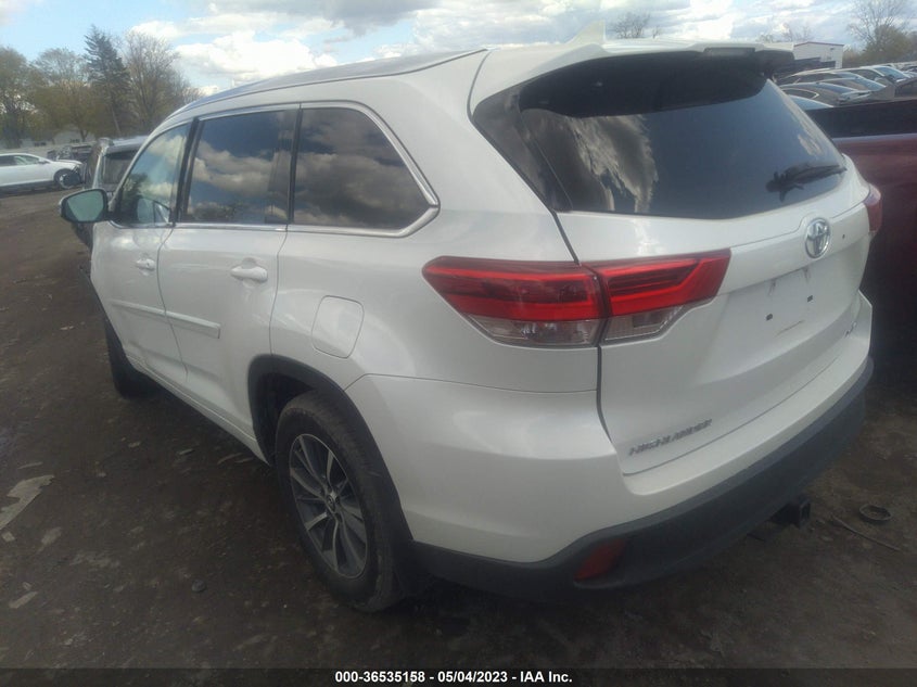 VIN 5TDJZRFH8HS519172 2017 TOYOTA HIGHLANDER XLE/SE