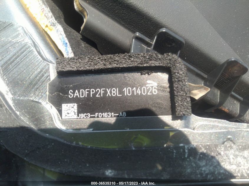 2020 JAGUAR E-PACE SE SADFP2FX8L1014026