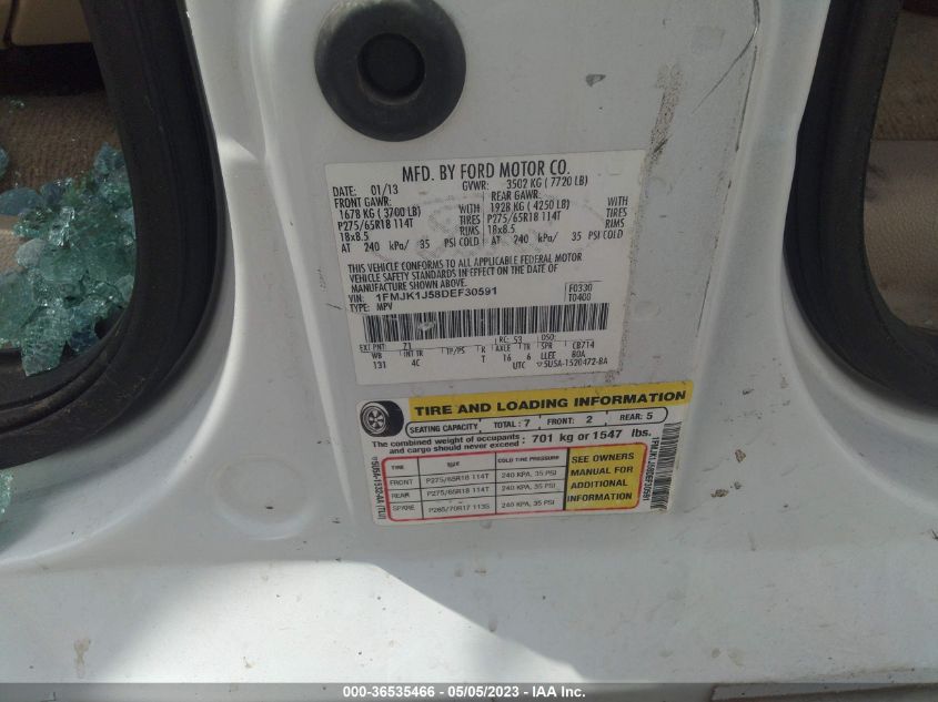 2013 FORD EXPEDITION EL XLT/KING RANCH - 1FMJK1J58DEF30591