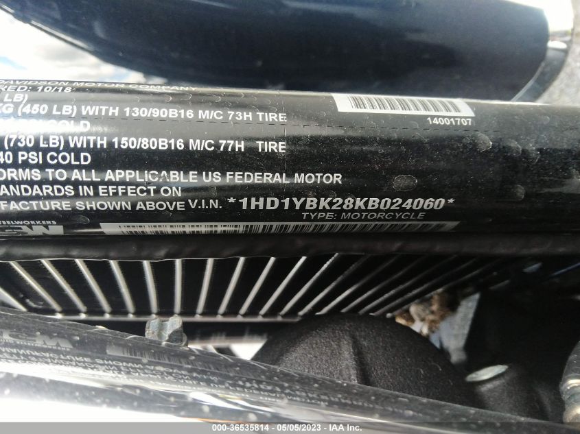 2019 HARLEY-DAVIDSON FLHCS - 1HD1YBK28KB024060