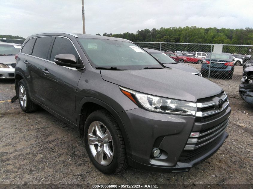 2018 TOYOTA HIGHLANDER LIMITED - 5TDDZRFH4JS485203