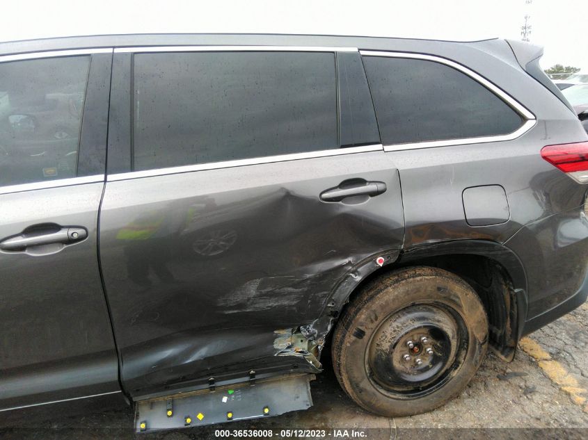 2018 TOYOTA HIGHLANDER LIMITED - 5TDDZRFH4JS485203