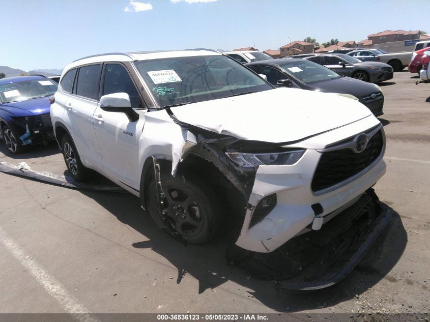 2020 TOYOTA HIGHLANDER HYBRID XLE - 5TDHARAH5LS500875