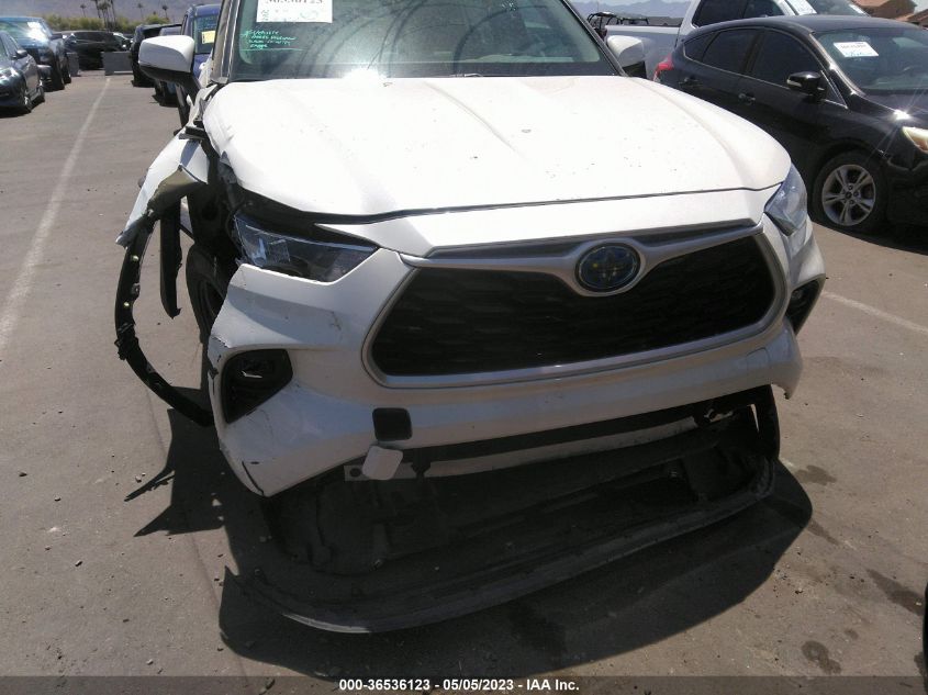 2020 TOYOTA HIGHLANDER HYBRID XLE - 5TDHARAH5LS500875