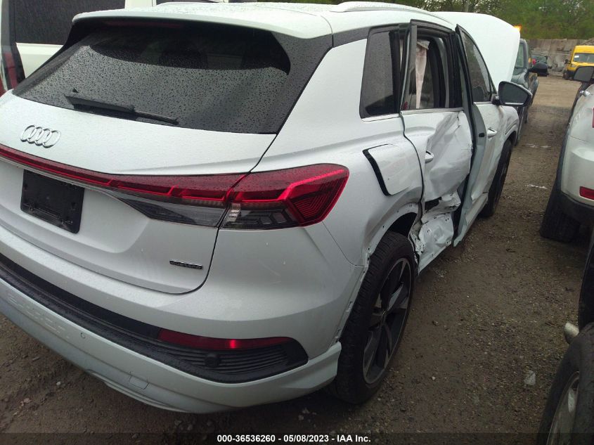 2022 AUDI Q4 E-TRON PREMIUM PLUS WA1H2BFZXNP043235