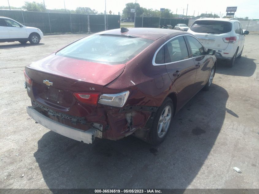 2016 CHEVROLET MALIBU LS - 1G1ZB5ST6GF317738