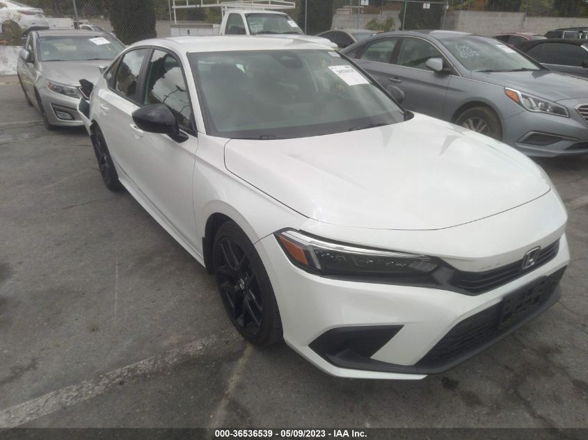 2022 HONDA CIVIC SEDAN SPORT - 2HGFE2F51NH596623