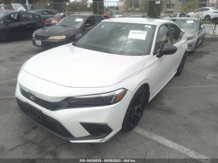 2022 HONDA CIVIC SEDAN SPORT - 2HGFE2F51NH596623