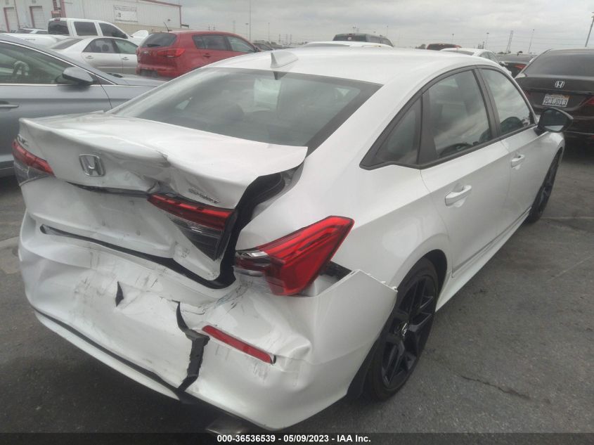 2022 HONDA CIVIC SEDAN SPORT - 2HGFE2F51NH596623