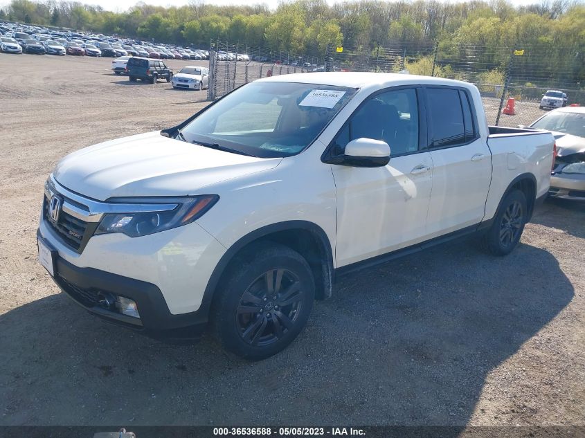 2018 HONDA RIDGELINE SPORT - 5FPYK3F14JB009714
