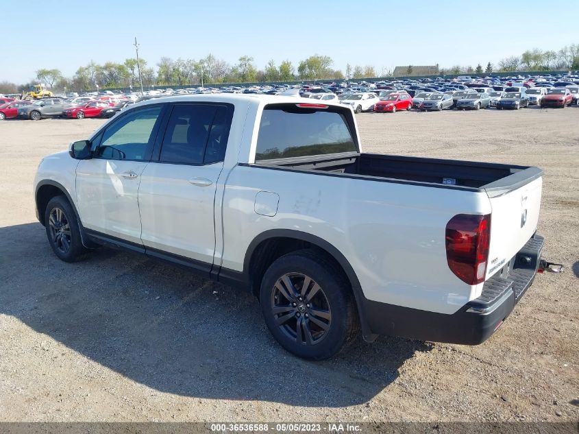 2018 HONDA RIDGELINE SPORT - 5FPYK3F14JB009714