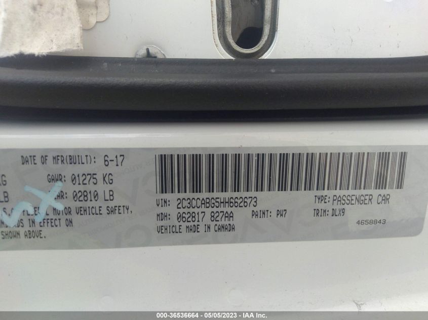 2017 CHRYSLER 300 300S - 2C3CCABG5HH662673