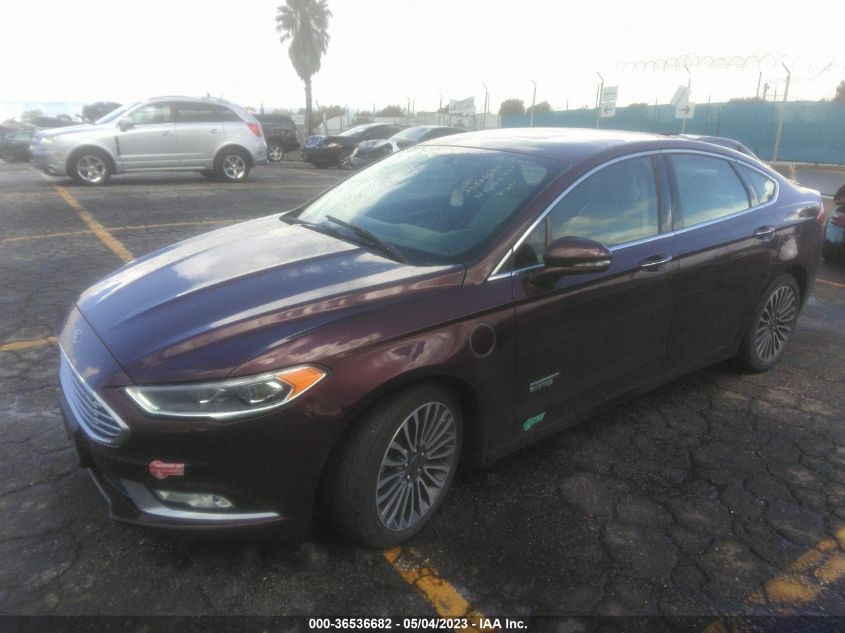 2017 FORD FUSION ENERGI TITANIUM/PLATINUM - 3FA6P0SU4HR306111