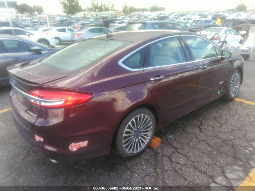 2017 FORD FUSION ENERGI TITANIUM/PLATINUM - 3FA6P0SU4HR306111