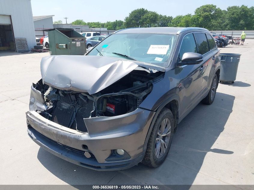 2014 TOYOTA HIGHLANDER XLE - 5TDKKRFH8ES017783