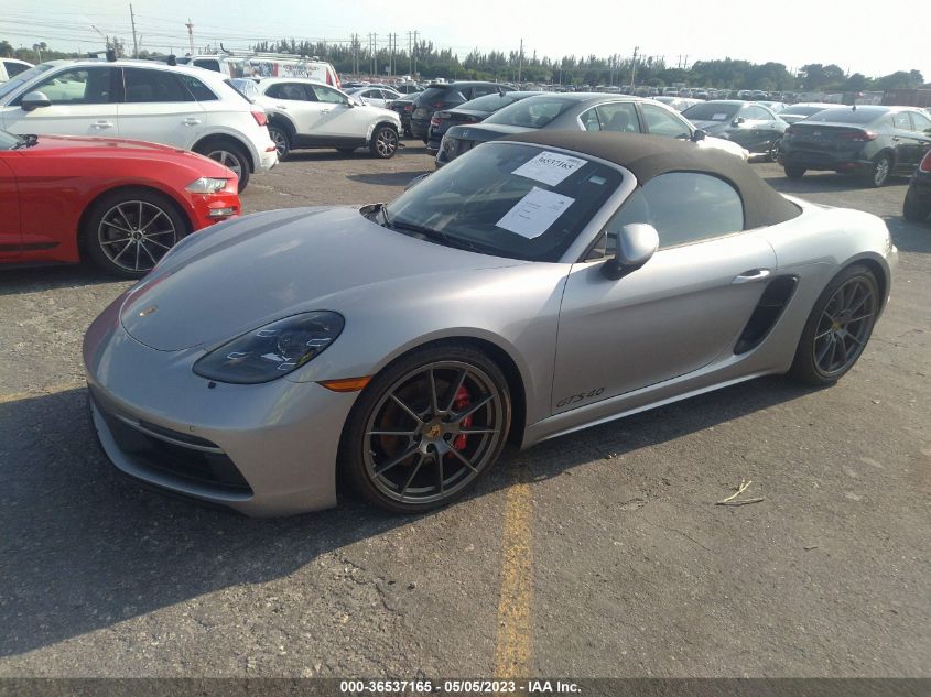 2021 PORSCHE 718 BOXSTER GTS 4.0/25 YEARS WP0CD2A86MS232081