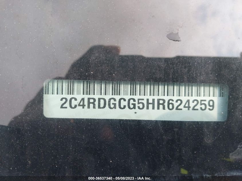 2017 DODGE GRAND CARAVAN SXT - 2C4RDGCG5HR624259