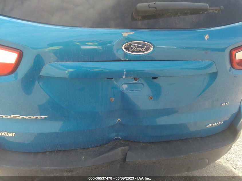 2019 FORD ECOSPORT SE - MAJ6S3GL2KC271963