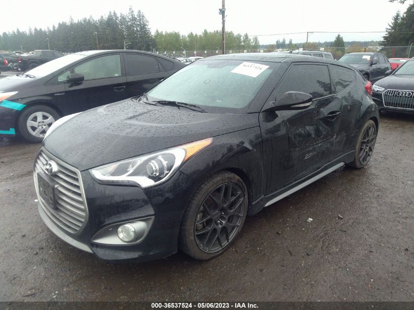 2016 HYUNDAI VELOSTER TURBO - KMHTC6AE5GU257932