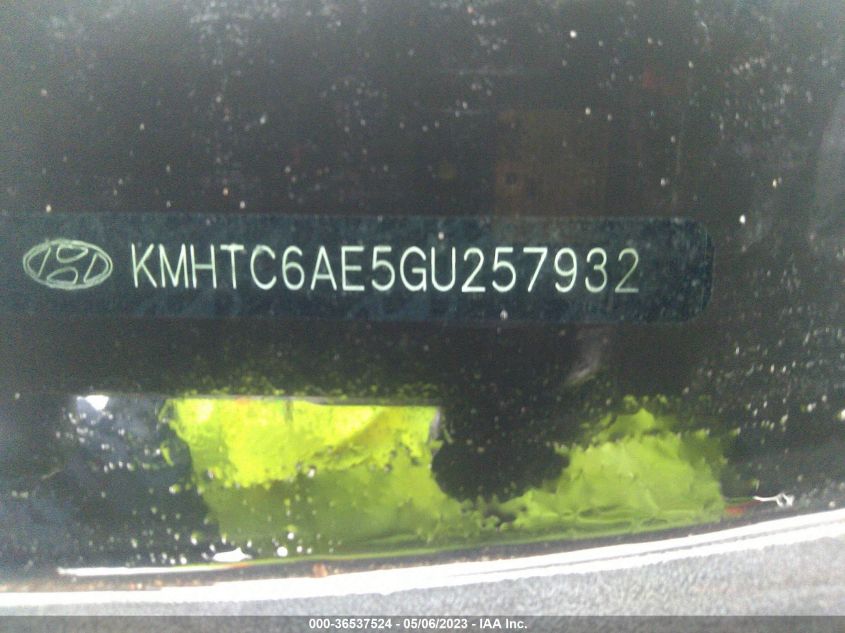 2016 HYUNDAI VELOSTER TURBO - KMHTC6AE5GU257932