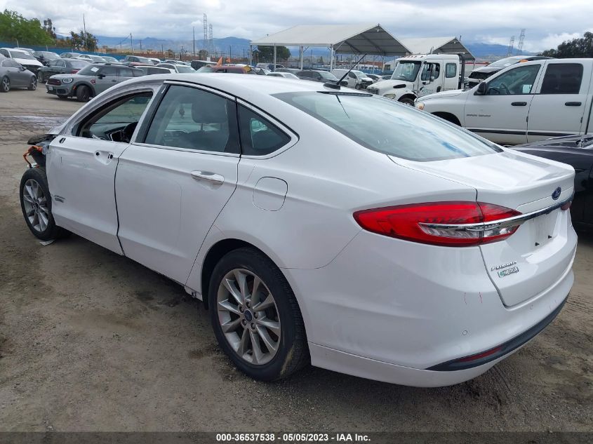 2018 FORD FUSION ENERGI SE - 3FA6P0PU0JR110293