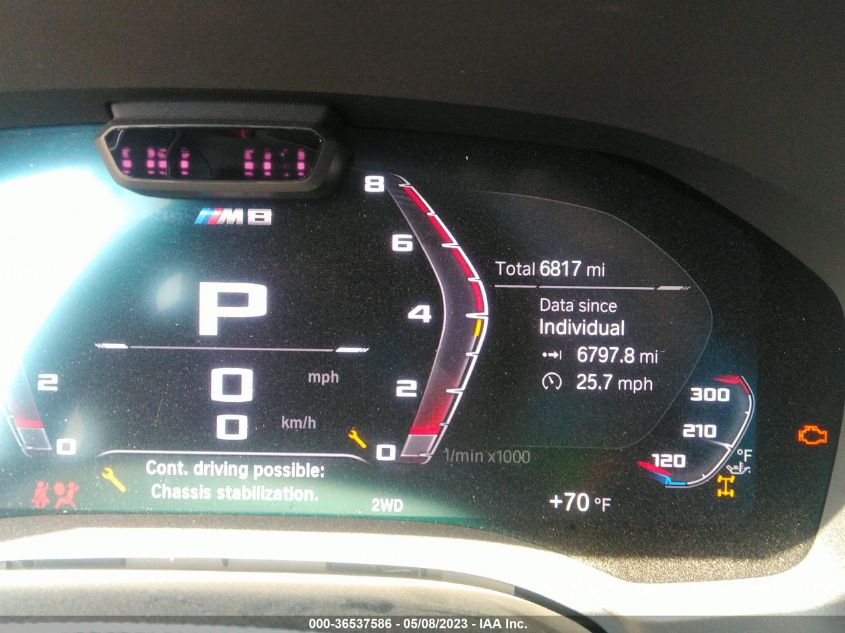 2023 BMW M8 COMPETITION - WBSAE0C03PCL17872