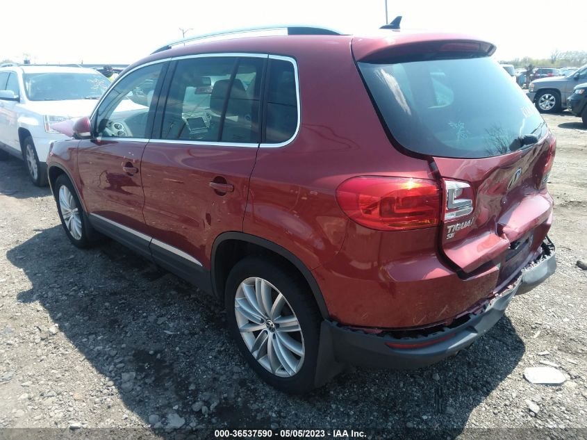 2016 VOLKSWAGEN TIGUAN SE - WVGBV7AX7GW058429