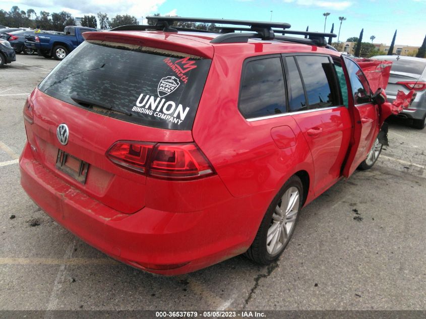 2015 VOLKSWAGEN GOLF SPORTWAGEN TDI SE 3VWCA7AU5FM519939