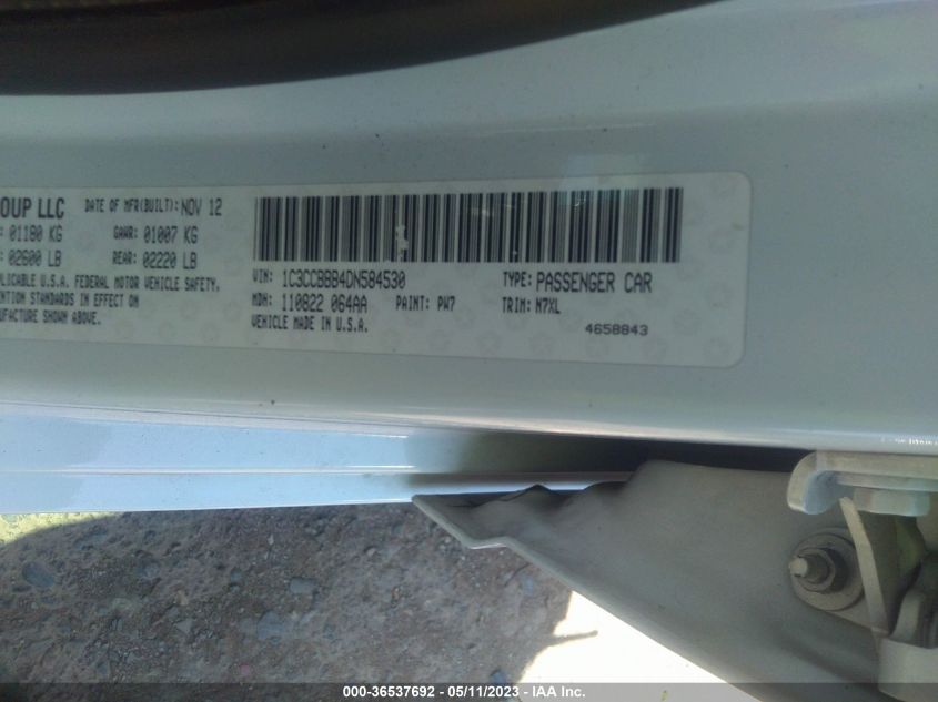 2013 CHRYSLER 200 TOURING - 1C3CCBBB4DN584530