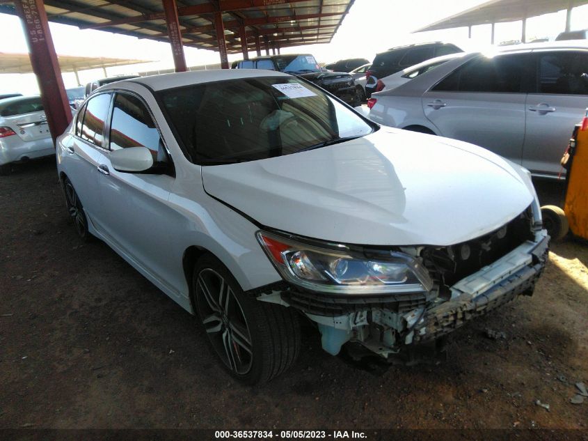 2017 HONDA ACCORD SEDAN SPORT - 1HGCR2F56HA171215