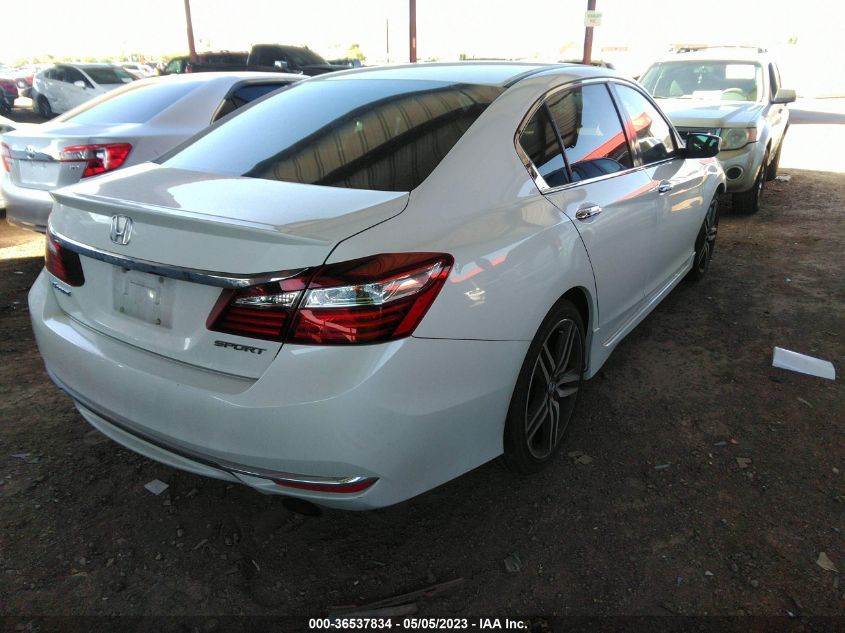 2017 HONDA ACCORD SEDAN SPORT - 1HGCR2F56HA171215