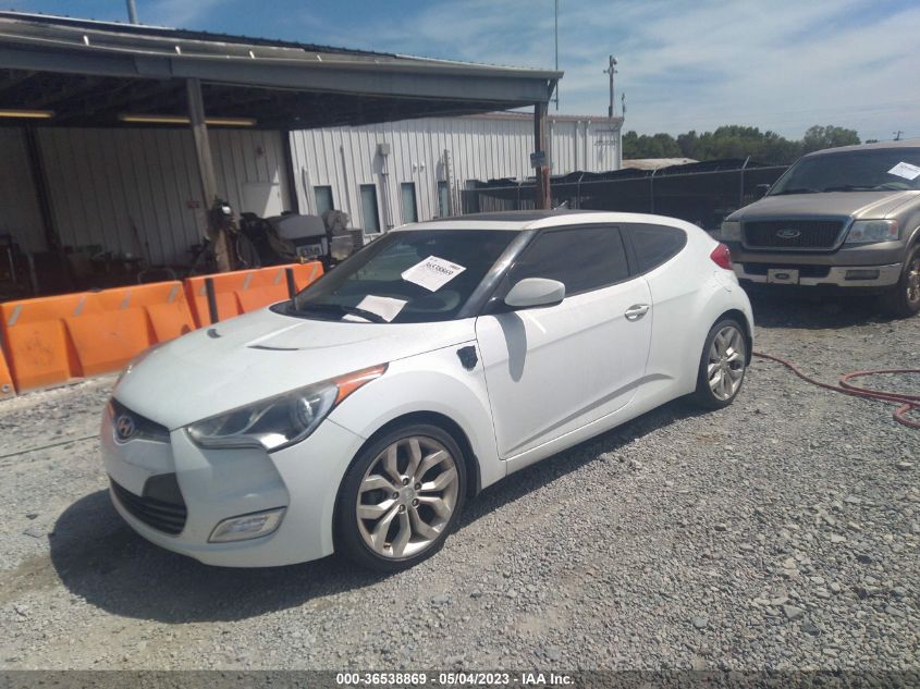 2013 HYUNDAI VELOSTER W/BLACK INT - KMHTC6AD2DU094854