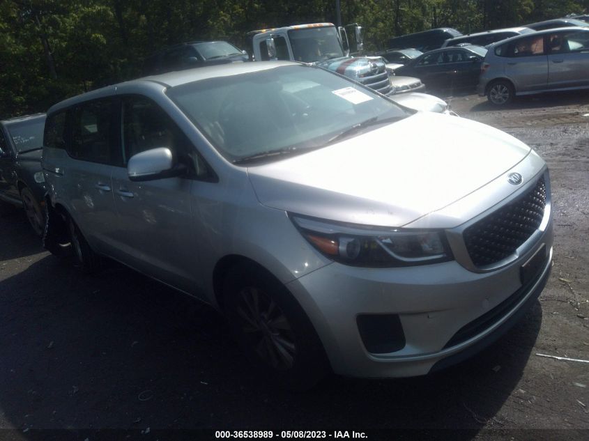 2017 KIA SEDONA L - KNDMA5C11H6291682