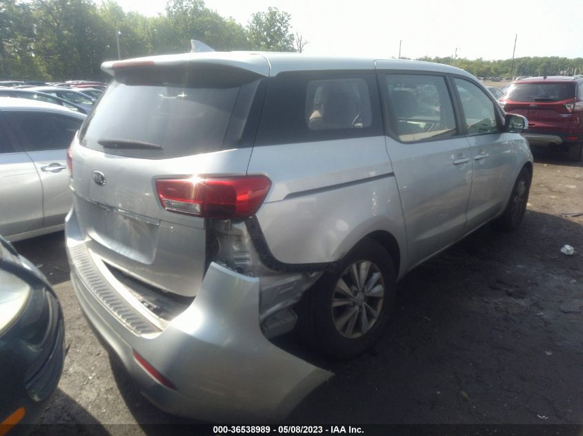 2017 KIA SEDONA L - KNDMA5C11H6291682