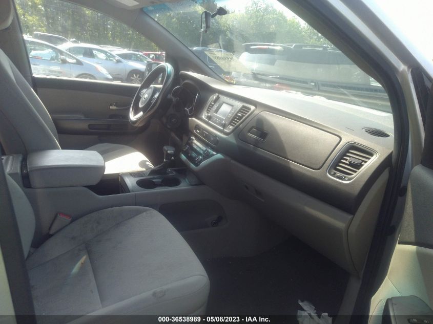 2017 KIA SEDONA L - KNDMA5C11H6291682