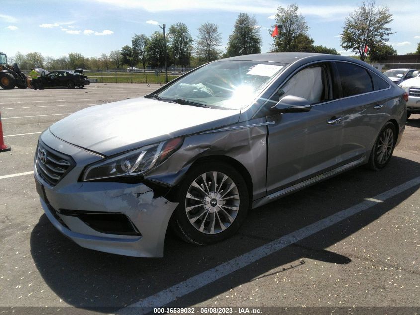 2015 HYUNDAI SONATA 2.4L LIMITED - 5NPE34AF8FH245308