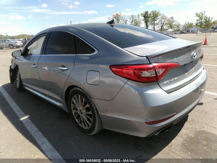 2015 HYUNDAI SONATA 2.4L LIMITED - 5NPE34AF8FH245308