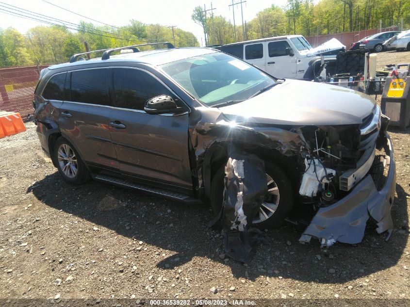 2015 TOYOTA HIGHLANDER XLE - 5TDJKRFH7FS211542