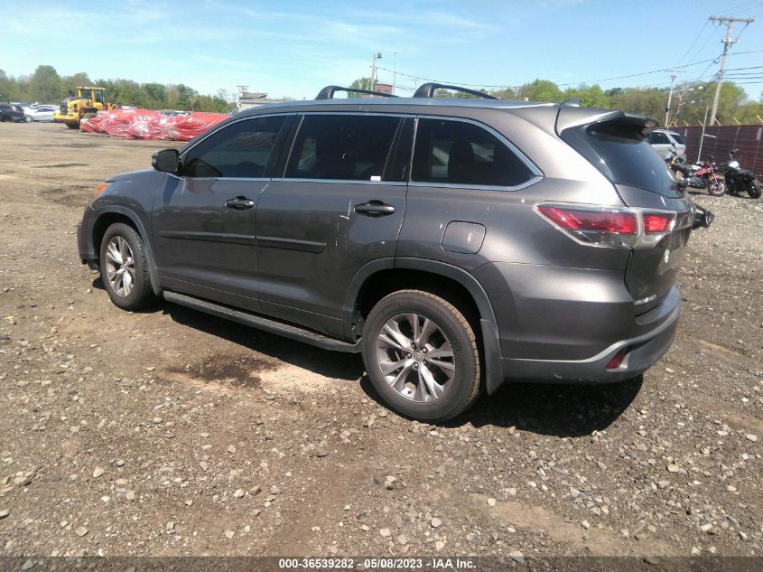 2015 TOYOTA HIGHLANDER XLE - 5TDJKRFH7FS211542
