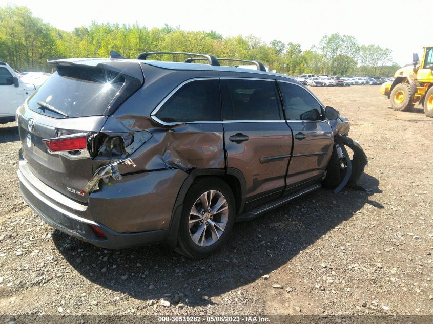 2015 TOYOTA HIGHLANDER XLE - 5TDJKRFH7FS211542