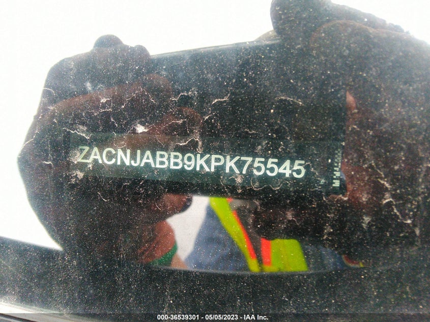VIN ZACNJABB9KPK75545 2019 JEEP RENEGADE LATITUDE