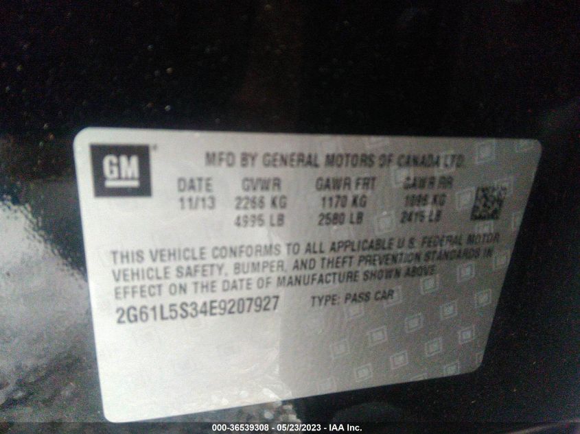2014 CADILLAC XTS - 2G61L5S34E9207927