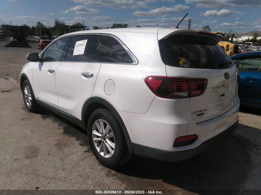 2019 KIA SORENTO LX V6 - 5XYPGDA56KG482482