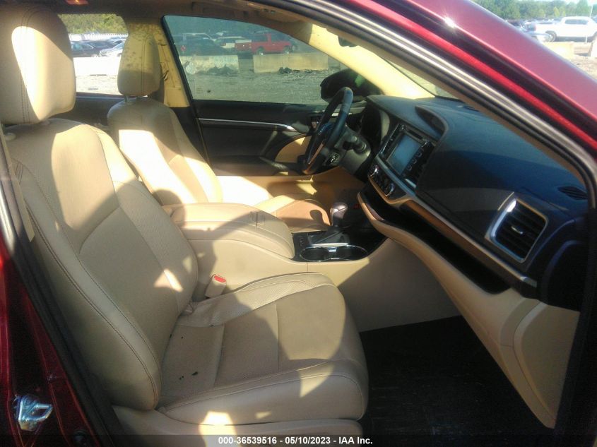 2014 TOYOTA HIGHLANDER LIMITED - 5TDDKRFH1ES019304