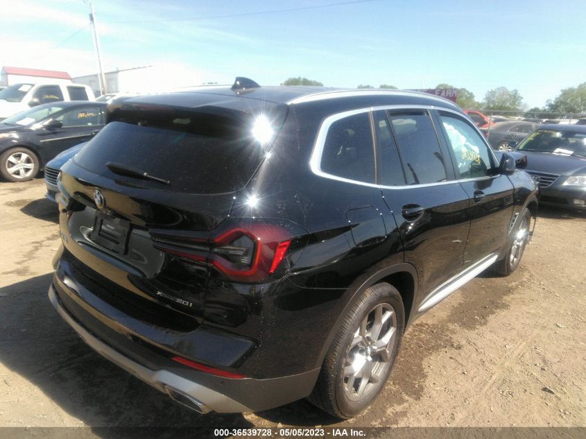 2022 BMW X3 XDRIVE30I - 5UX53DP09N9K79749