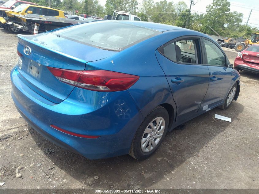 2018 HYUNDAI ELANTRA SE - 5NPD74LF1JH322705