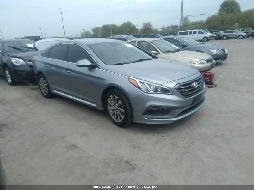 2016 HYUNDAI SONATA 2.4L SPORT - 5NPE34AF2GH360987