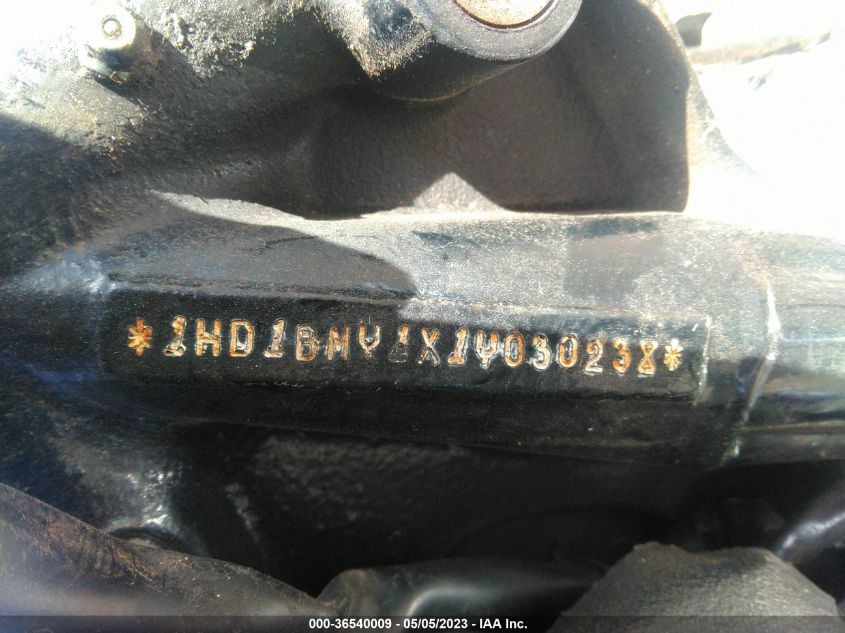 2001 HARLEY-DAVIDSON FLSTF 1HD1BMY1X1Y030238
