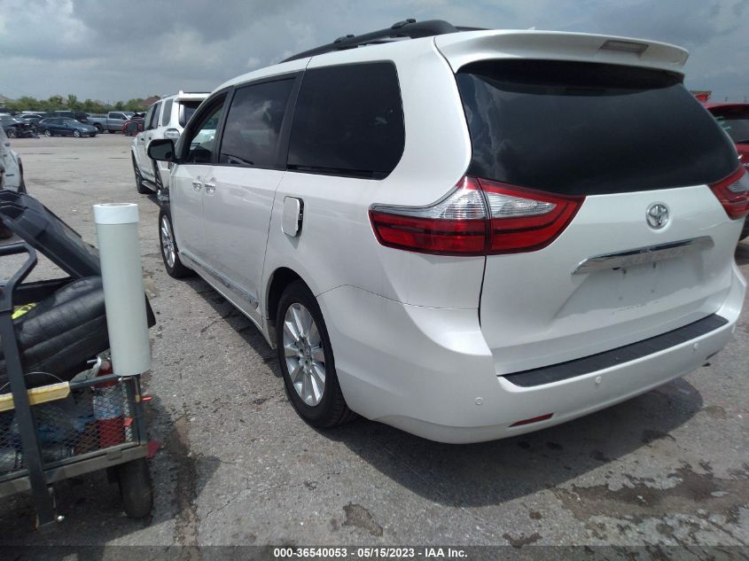 2015 TOYOTA SIENNA XLE/XLE AAS/LTD - 5TDYK3DC6FS659564
