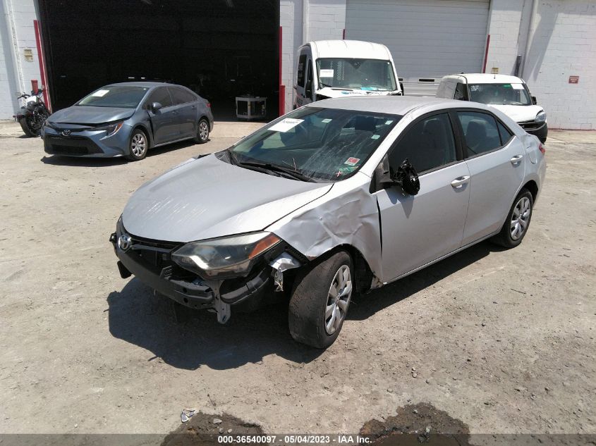 2016 TOYOTA COROLLA LE - 2T1BURHE6GC523525